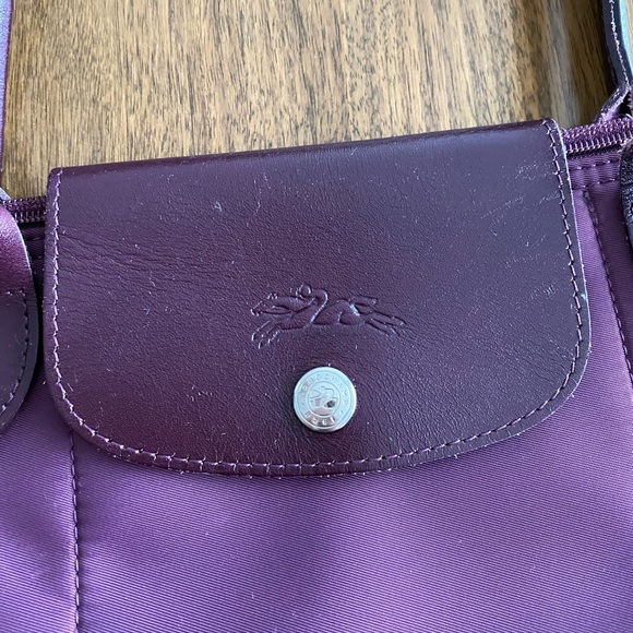 Longchamp Le Pliage shoulder bag medium, purple - Picture 2 of 8